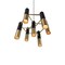 Cwi Lighting Anem 7 Light Down Chandelier With Matte Black & Satin Gold Finish 1015P17-7-129 - alternate 4